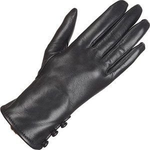 Wilsons Leather Womens Side Button Faux fur Lined Cuff Glove Fourchette